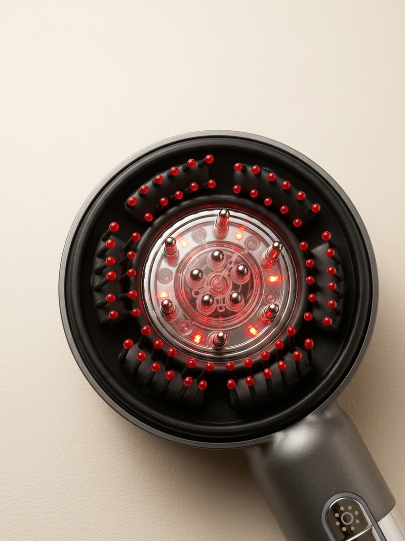 Luminex Pro — Brosse capillaire 4-en-1 LED & EMS