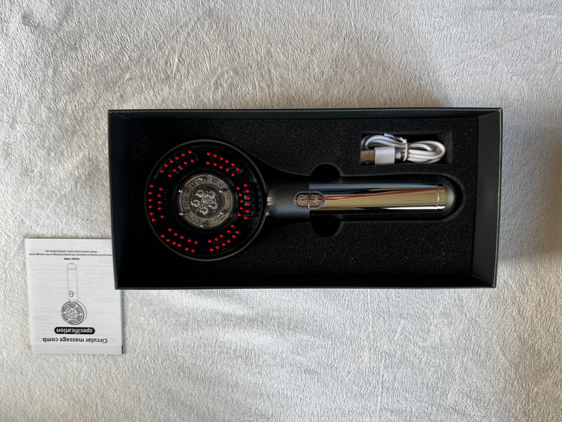 Luminex Pro — Brosse capillaire 4-en-1 LED & EMS